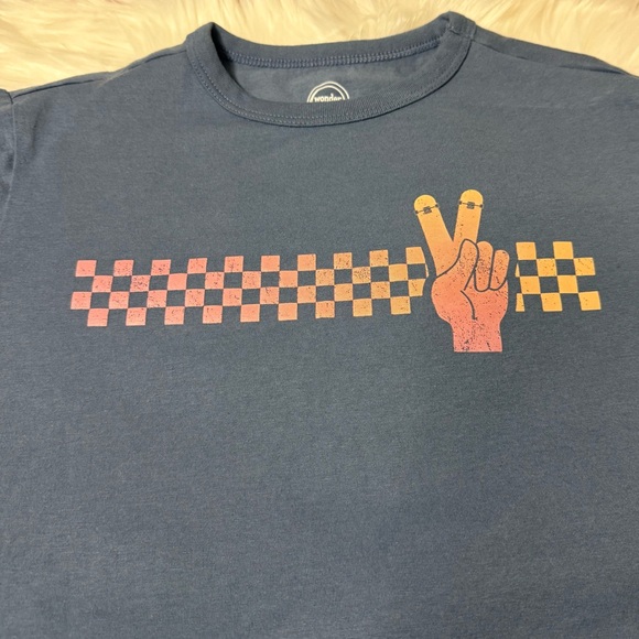 Wonder Nation Blue Graphic Short Sleeve Shirt - Boys Size Small (6-7) - Picture 10 of 13